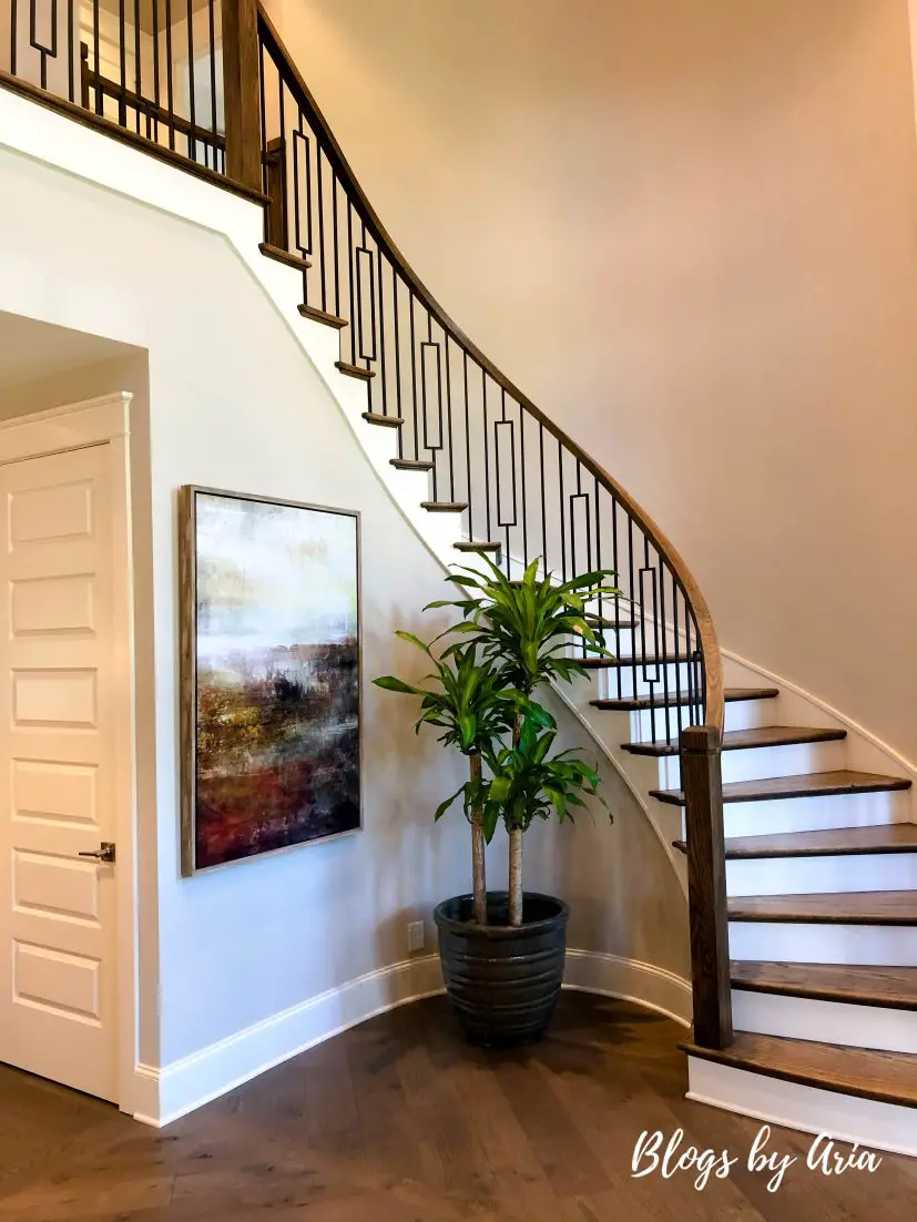 gorgeous entryway staircase