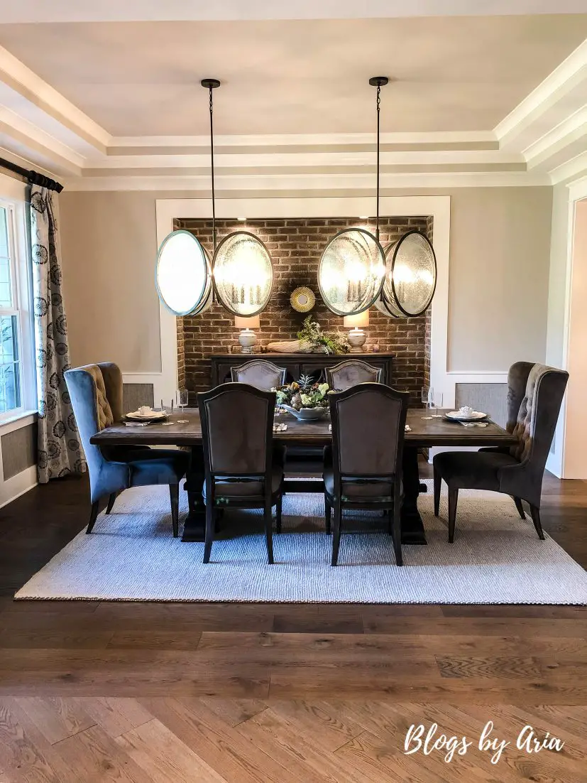 industrial rustic farmhouse dining room