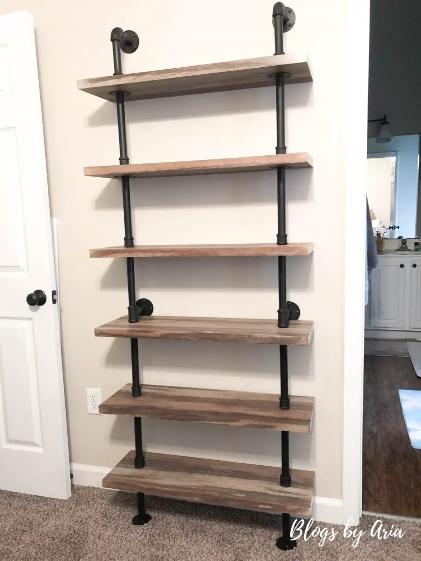 Wayfair iron pipe wall mount ladder bookcase review