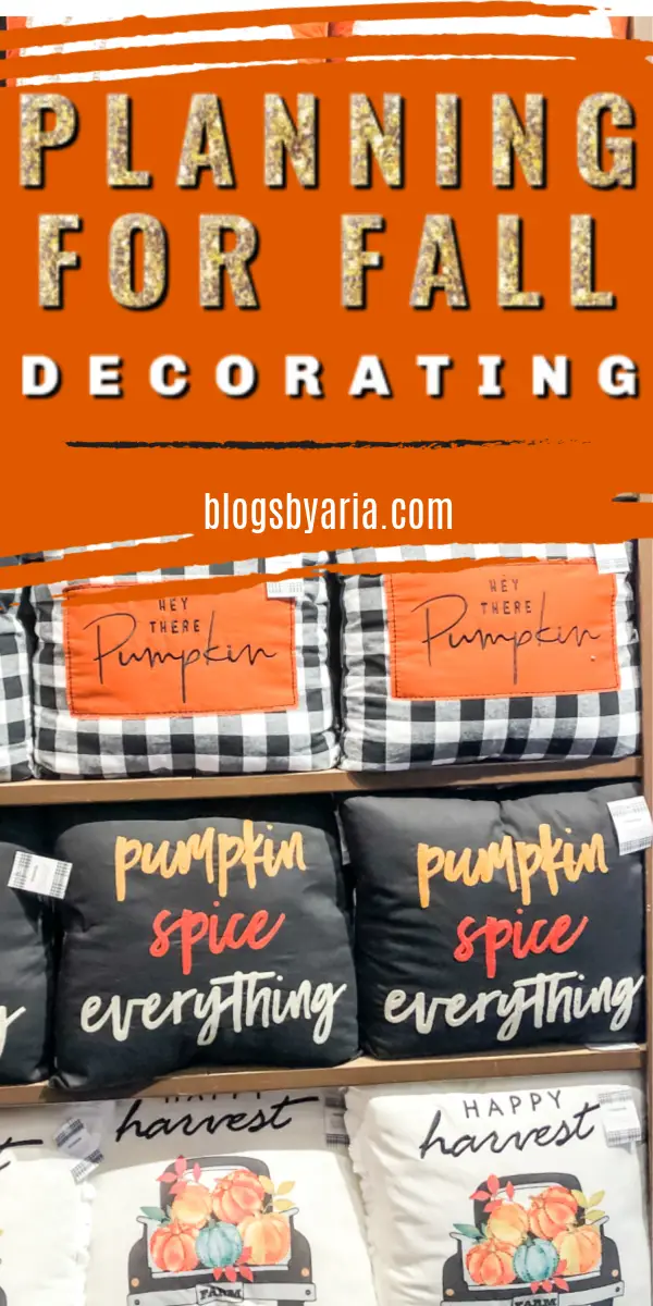 planning for fall decorating
