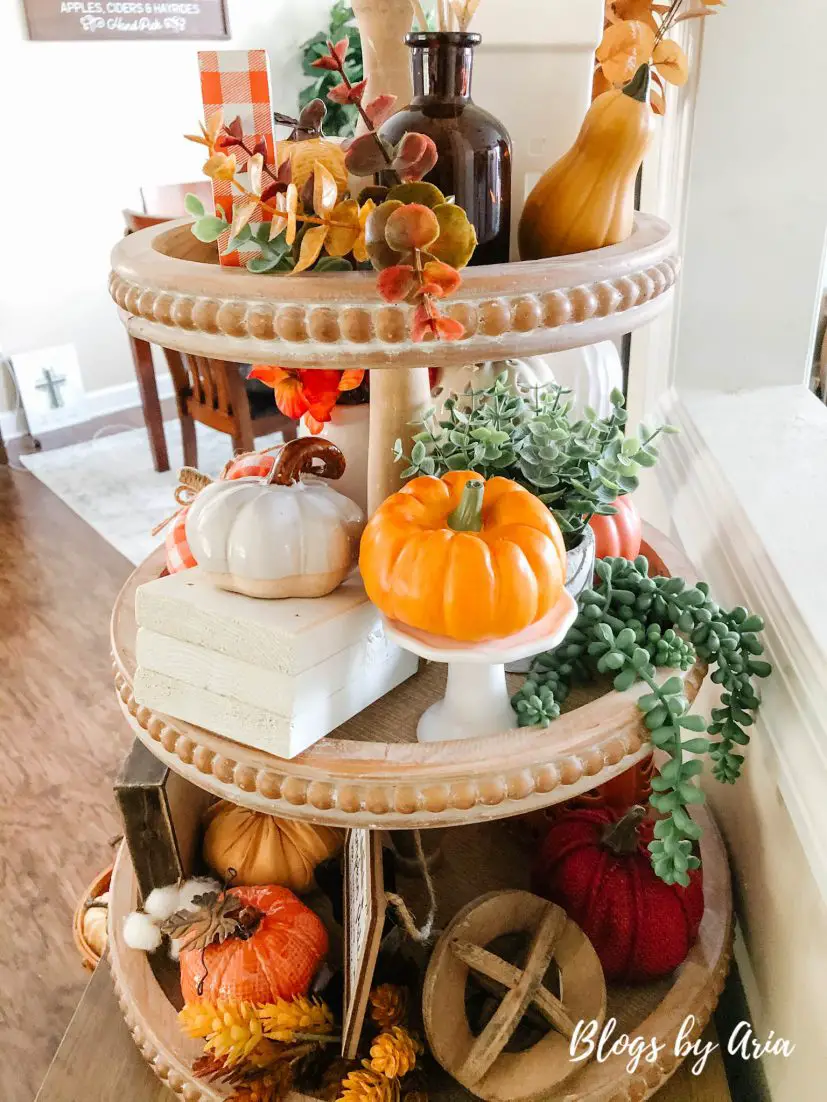 Fall Tiered Tray Decor, Fall Decor, Pumpkin Tier Tray, Fall Signs, Fall  Gnome, Cozy Fall Decor, Blue Fall Decor, Fall Tier Tray, Fall Tray 