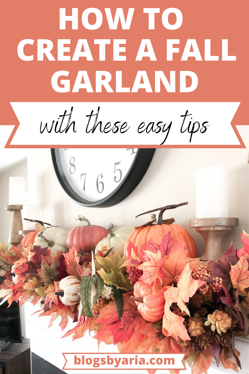 how to create a fall garland