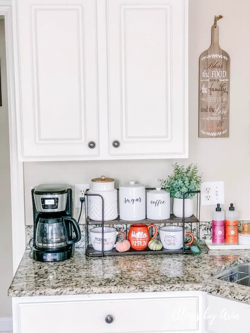 fall coffee station