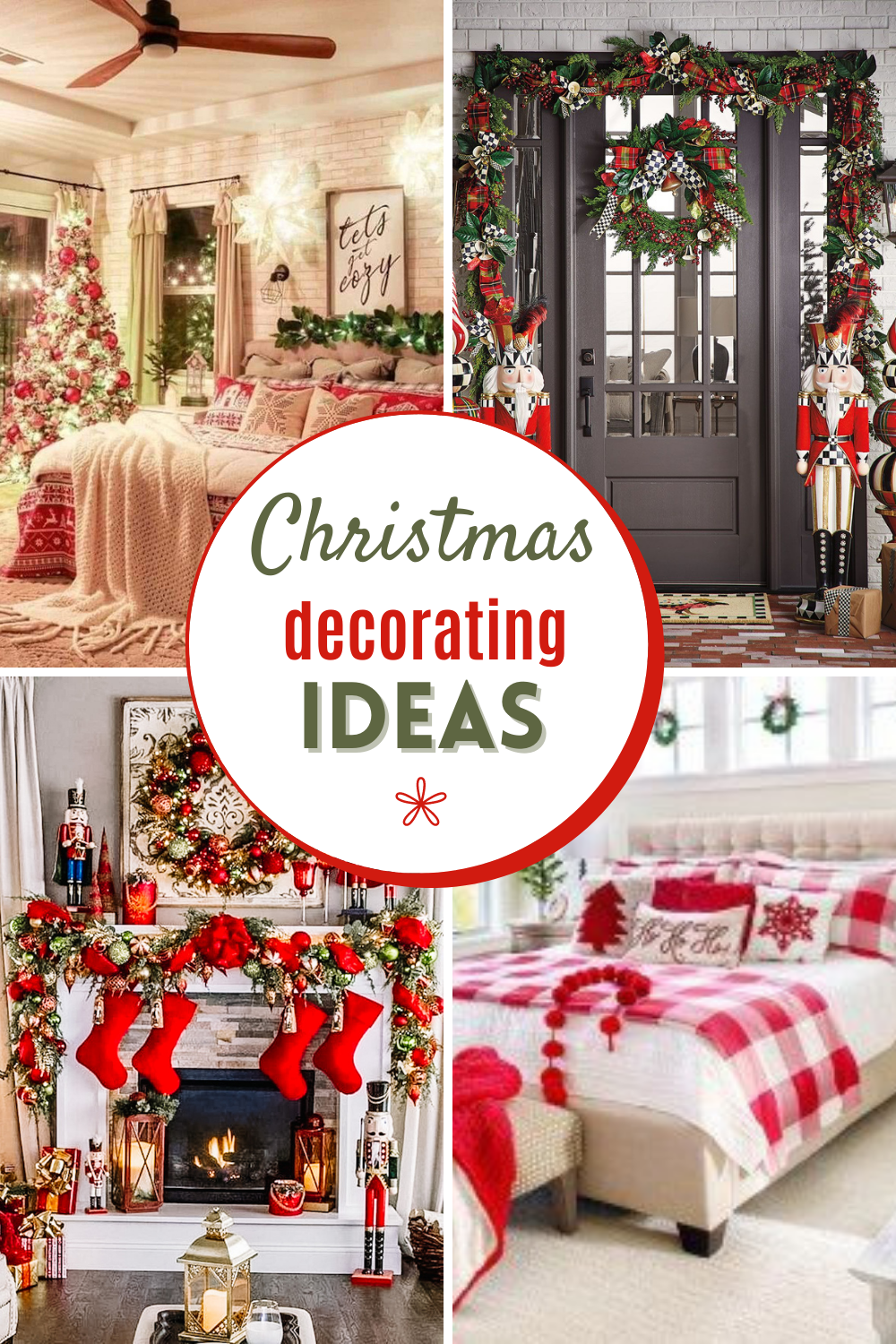 Festive Red and White Christmas Kitchen Decor Ideas - Clean and Scentsible