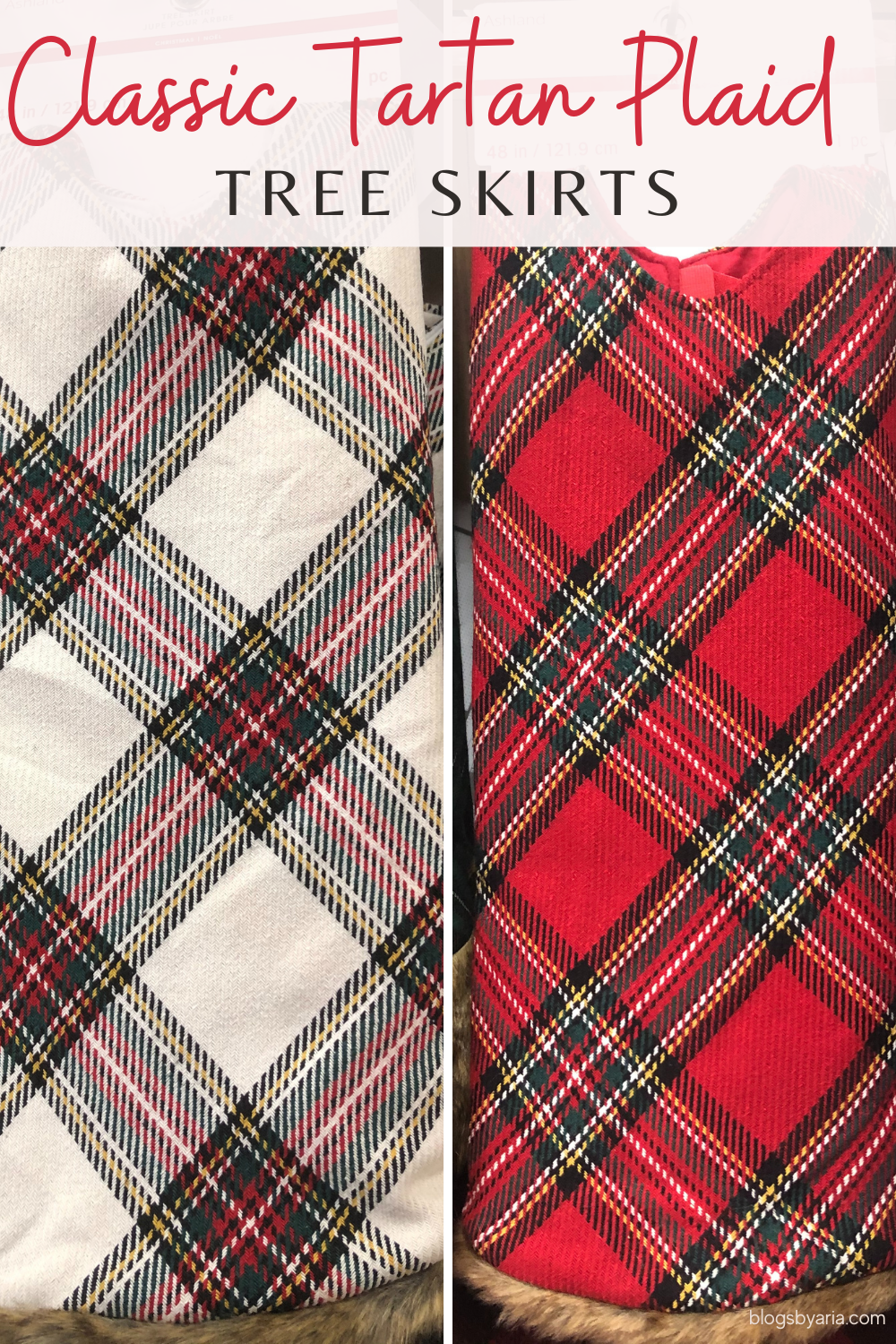 Classic Tartan Plaid tree skirts