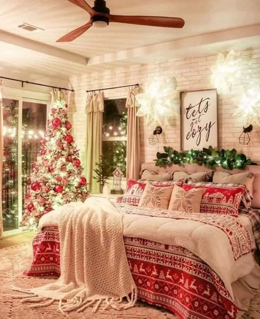 Christmas bedroom decorating ideas