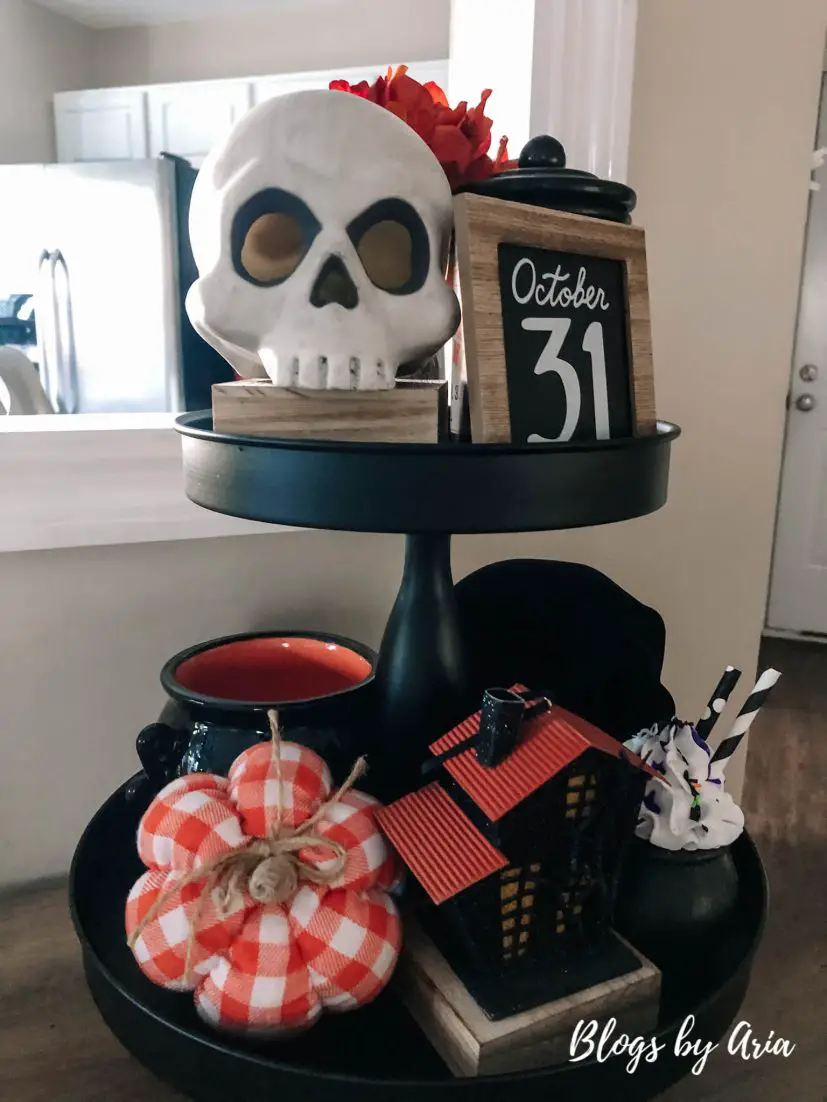 halloween two tier tray