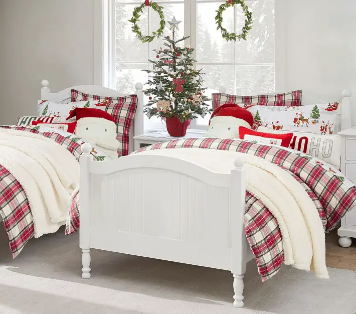 Pottery Barn Kids Plaid Flannel Holiday Bedding