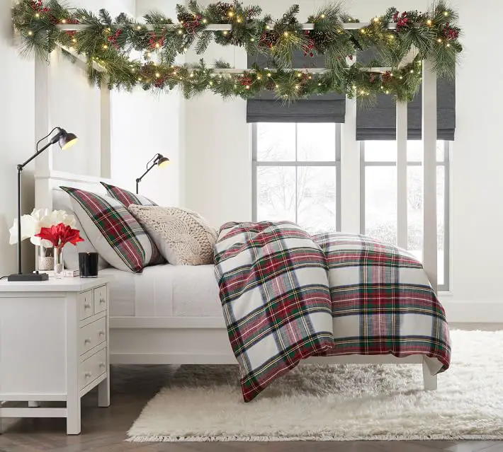 Pottery Barn Stewart Plaid Bedding the perfect tartan plaid bedding for the holiday season