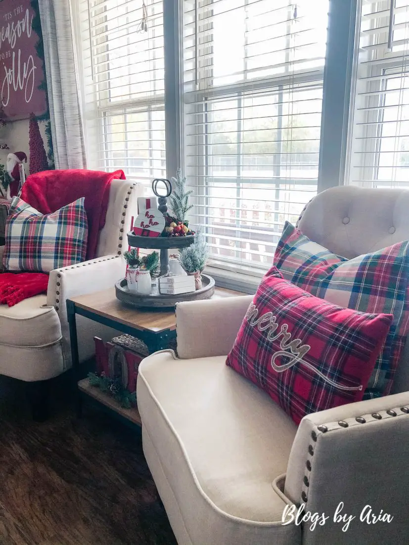 save money decorating for the holidays with pillow covers