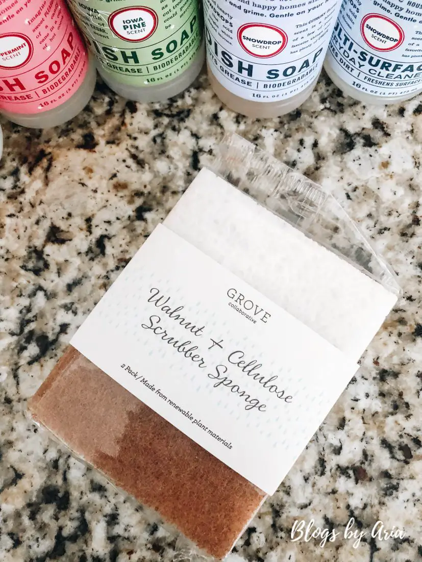 Grove Collaborative favorite walnut scrubber sponges