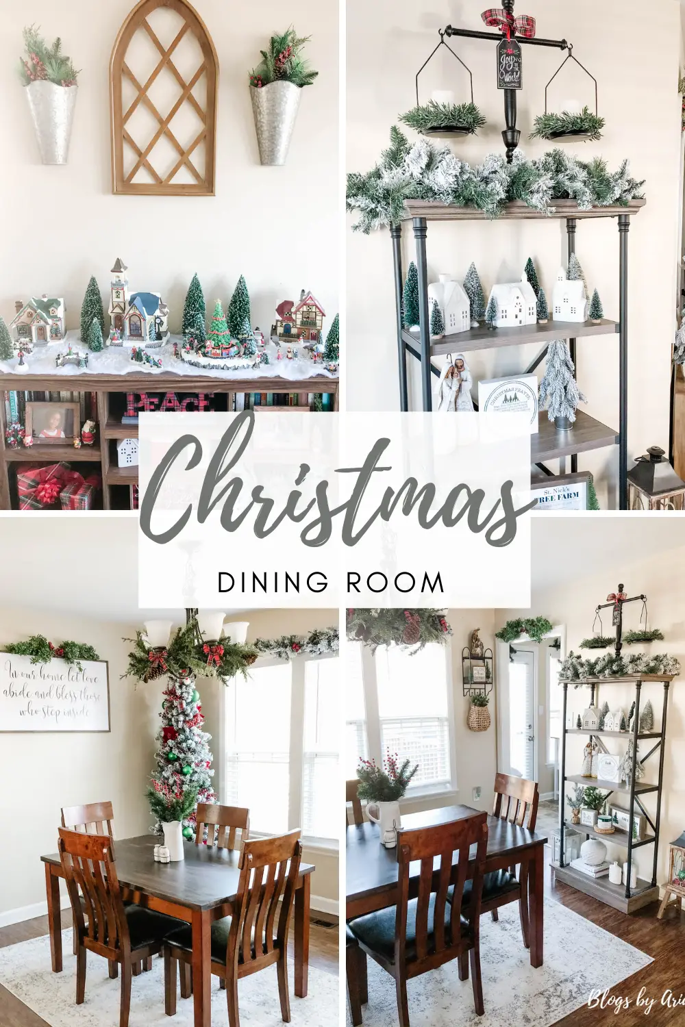 Farmhouse Christmas Dining room