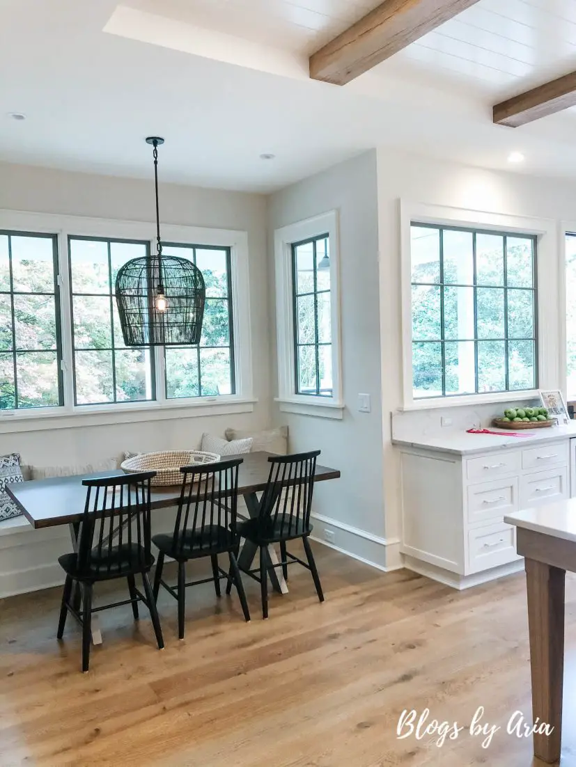 bright and airy eat in breakfast nook