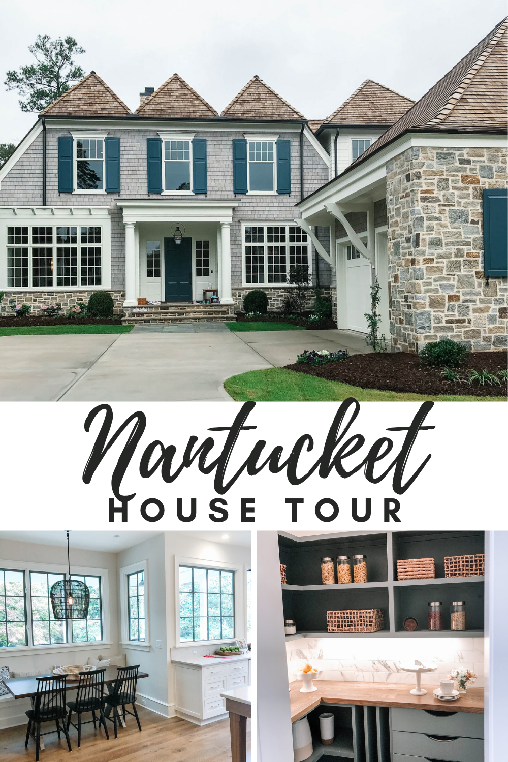 Nantucket Inspired Exterior House Tour in the heart of Raleigh