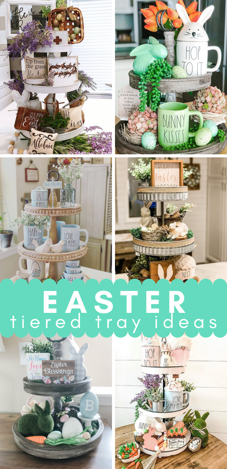 Easter tiered tray ideas