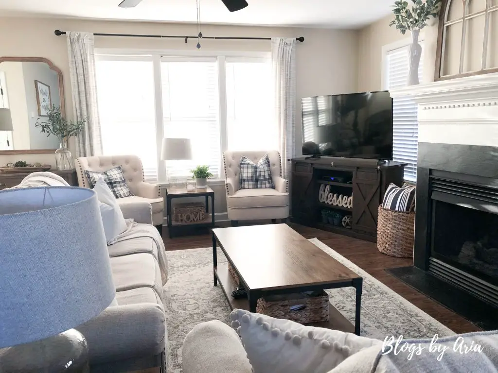 how to update a living room on a budget