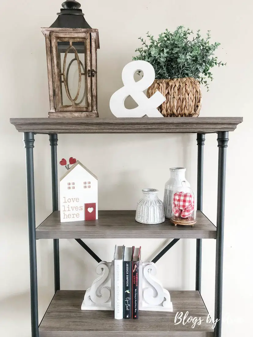 Set of 3 Stuffed Hearts Rustic Valentine's Day Vase and Bowl Fillers  Valentines Day Decor Farmhouse / Valentine Tier Tray Filler 