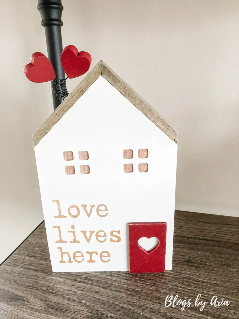 love lives here valentine's decor