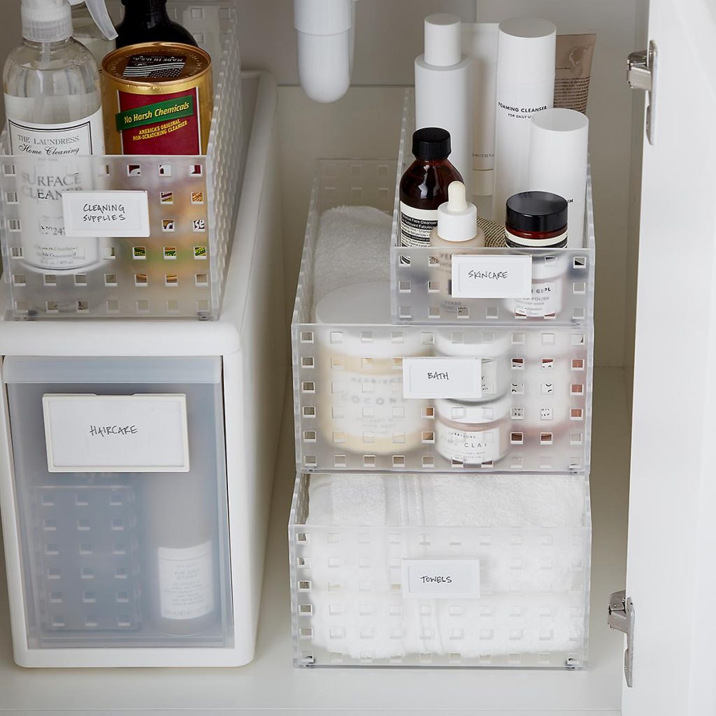 bathroom sink storage