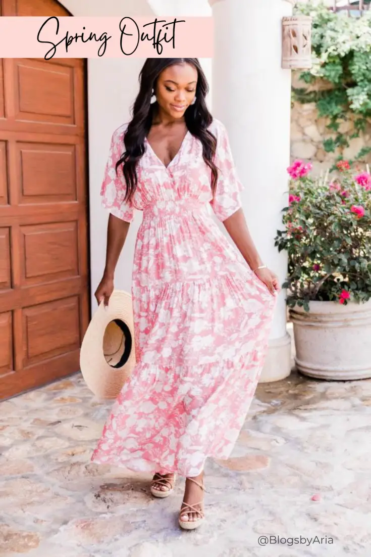 Spring Floral Maxi Dress